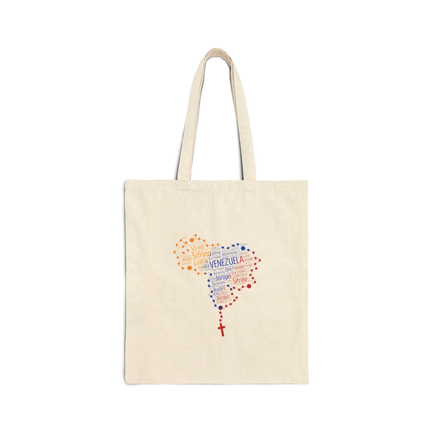 Venezuelan Map Tote Bag, Eco-Friendly Shopping Bag, Canvas Bag, Gift for Travelers, Beach Bag, Sustainable Tote