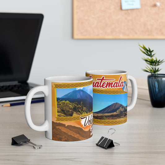 Guatemala Volcano Pacaya Mug, Travel Souvenir Cup, Gift for Adventurers, Coffee Lover's Mug, Nature Photography Drinkware, Taza Guatemala