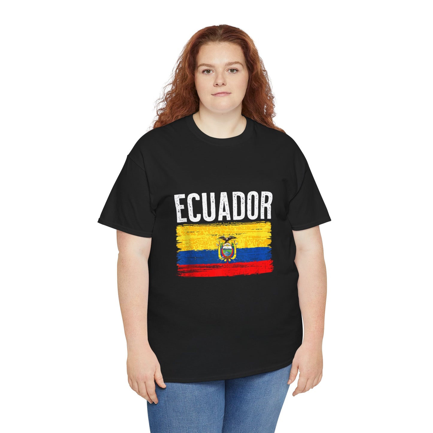 Ecuador Flag Unisex Cotton Tee | Casual Wear, Travel Souvenir, Gifts for Him, Gifts for Her, Summer Tee