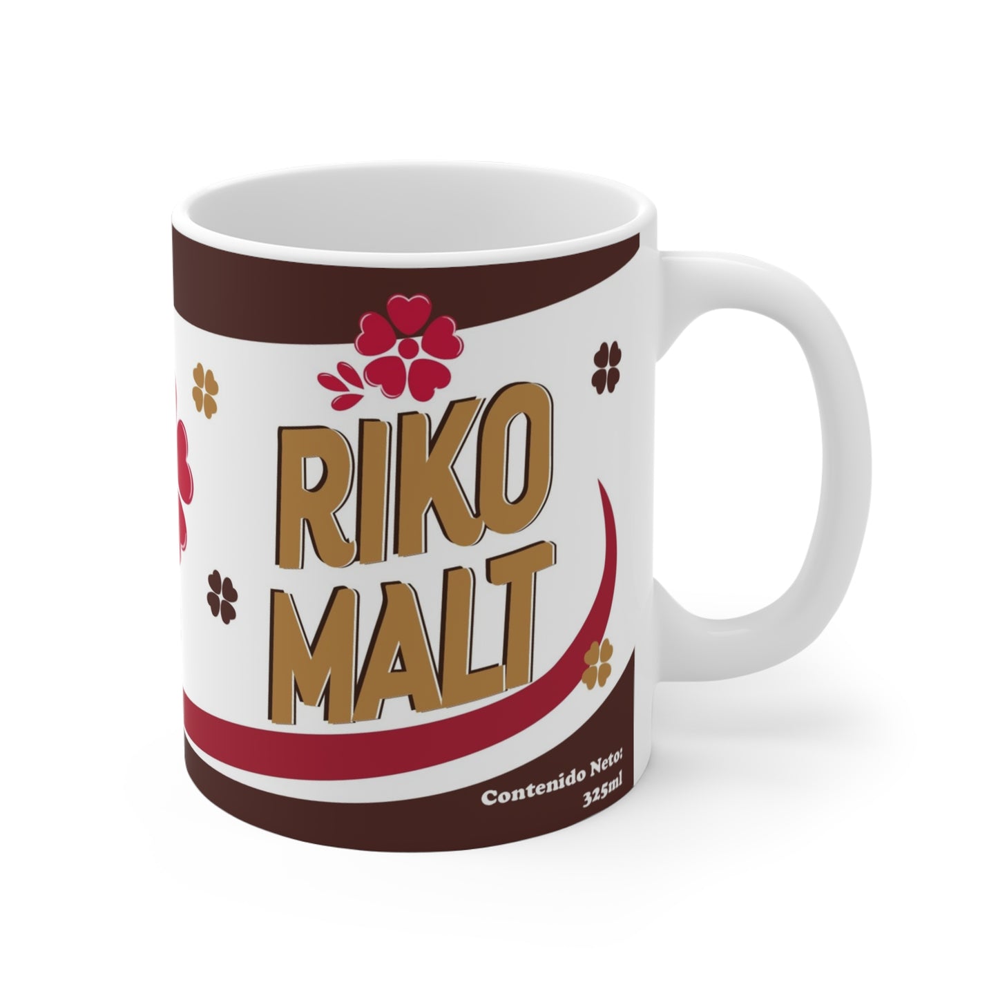 Riko Malt Mug | Heartwarming Gift for Coffee Lovers | Perfect for Valentine's Day, Birthdays, and Cozy Evenings | Cute Floral Design, Taza Venezuela