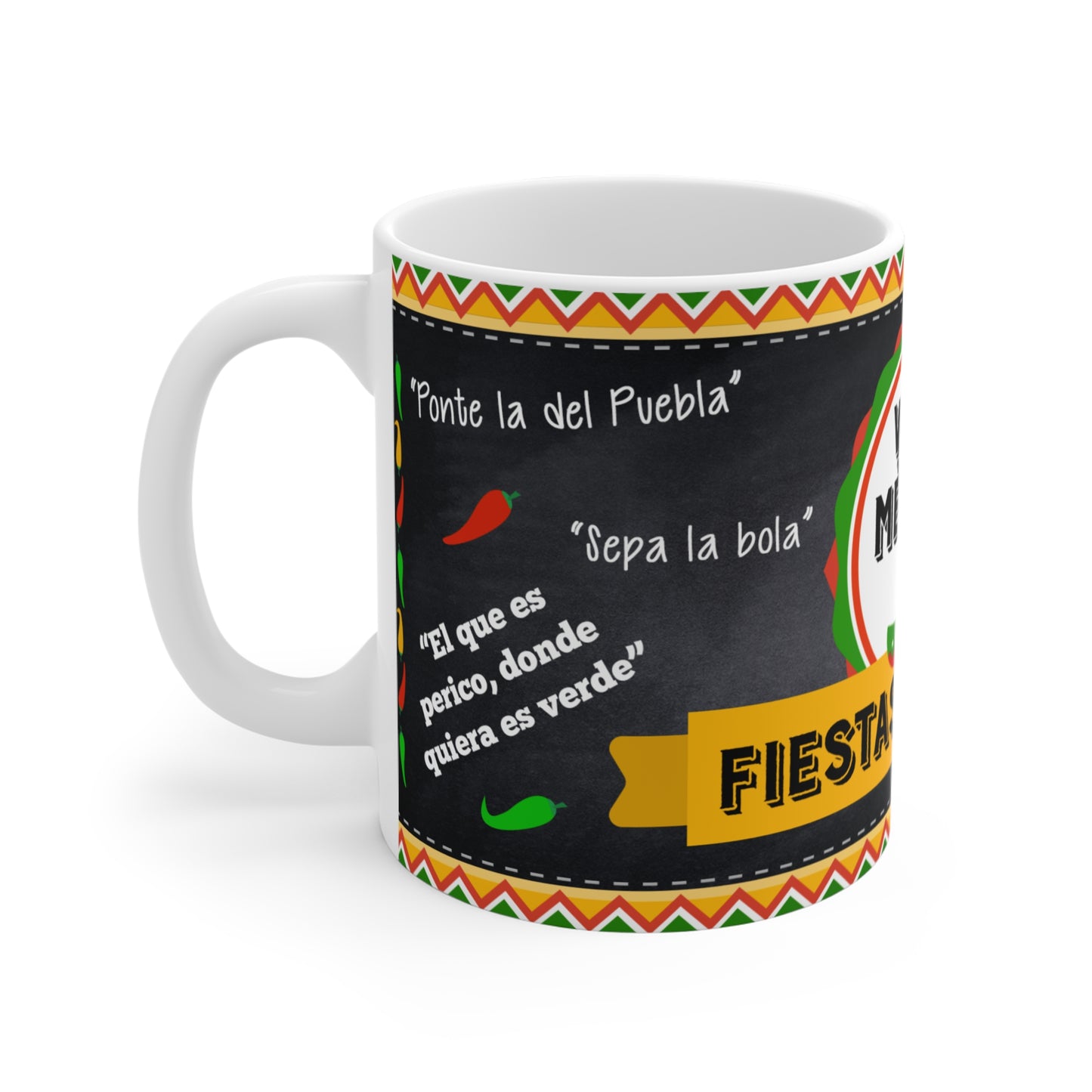 Viva México Fiesta Mug - Celebrate Mexican Independence, Festive Drinkware, Unique Gift, Cultural Celebration, Party Essentials