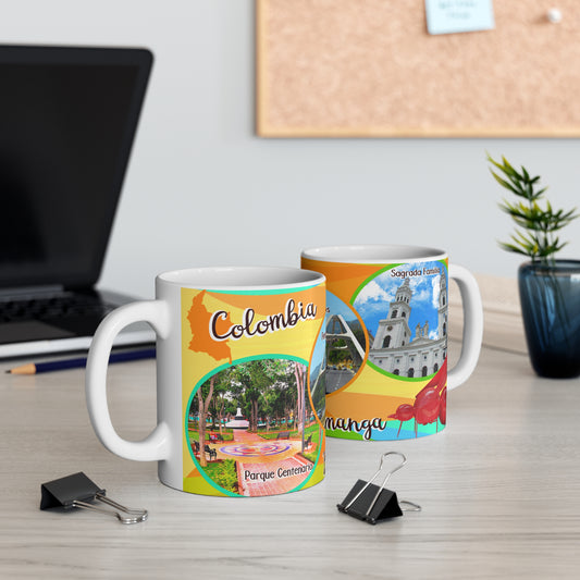 Bucaramanga Travel Mug, Colombian Souvenir Cup, Coffee Lover Gift, Colorful Scenic Mug, Personalized Travel Keepsake