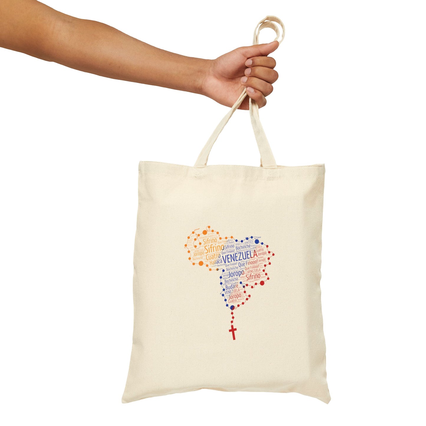 Venezuelan Map Tote Bag, Eco-Friendly Shopping Bag, Canvas Bag, Gift for Travelers, Beach Bag, Sustainable Tote