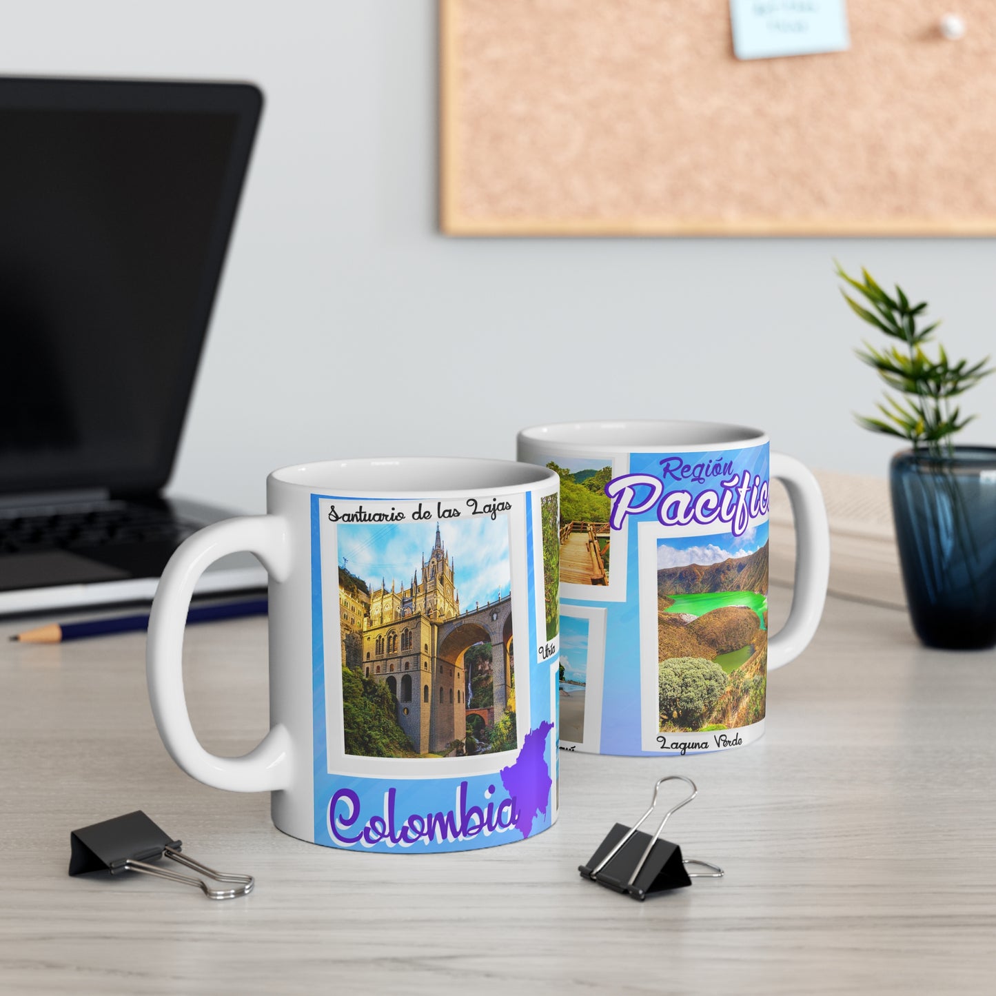 Scenic Travel Mug - Perfect for Adventure Lovers, Travel Enthusiasts, Nature Lovers, Gifts for Friends, Vacation Memories, Pacifico Colombiano