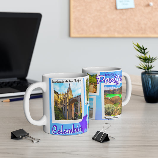 Scenic Travel Mug - Perfect for Adventure Lovers, Travel Enthusiasts, Nature Lovers, Gifts for Friends, Vacation Memories, Pacifico Colombiano