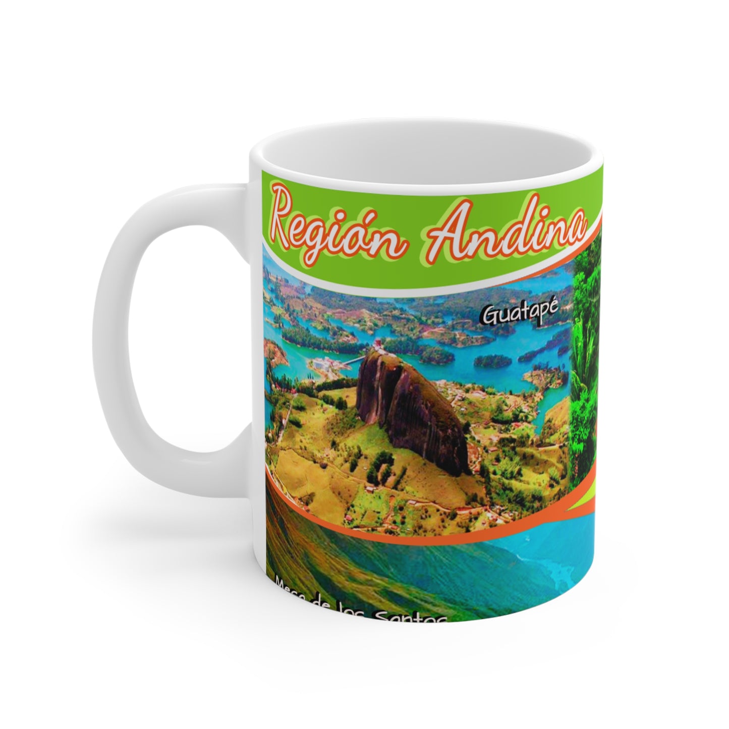 Andina Region Travel Mug, Coffee Lover Gift, Adventure Mug, Retro Souvenir Drinkware, Nature Lover's Cup, Colombia Mug