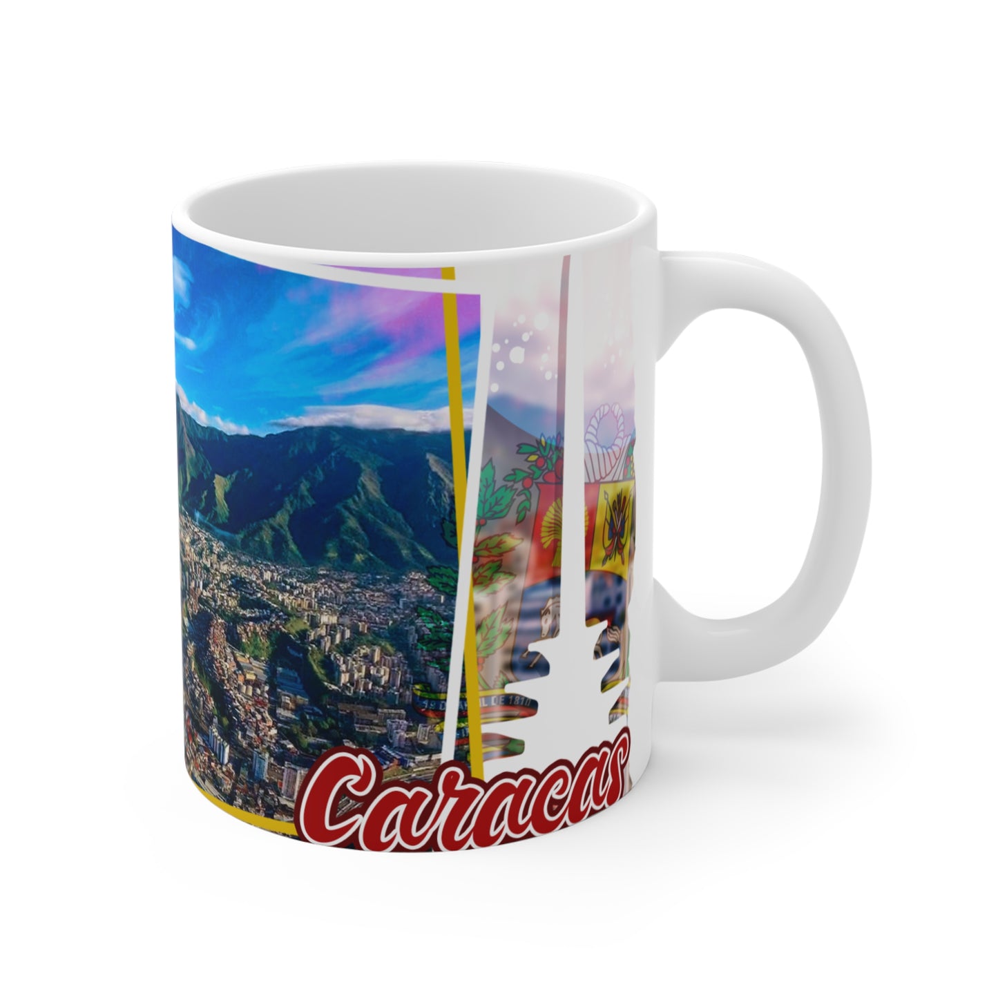 Venezuelan Cityscape 11oz Mug, Coffee Lover Gift, Unique Travel Souvenir, Colorful Home Decor, Personalized Drinkware, Taza Venezuela
