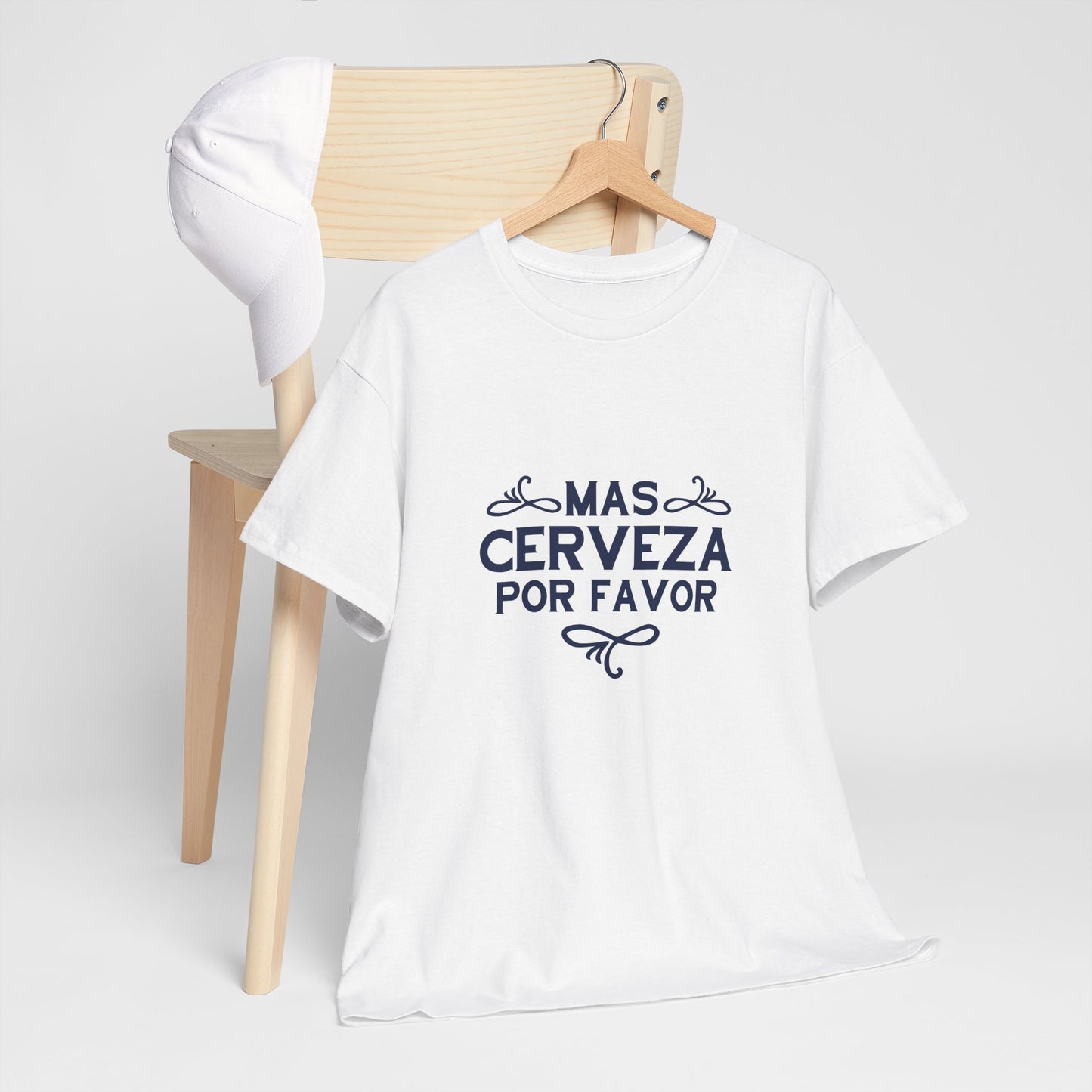 Funny Beer Lover Unisex Tee, Gift for Dad, Birthday Party Shirt, Casual Drinking Top, Humor T-Shirt, Mas Cerveza