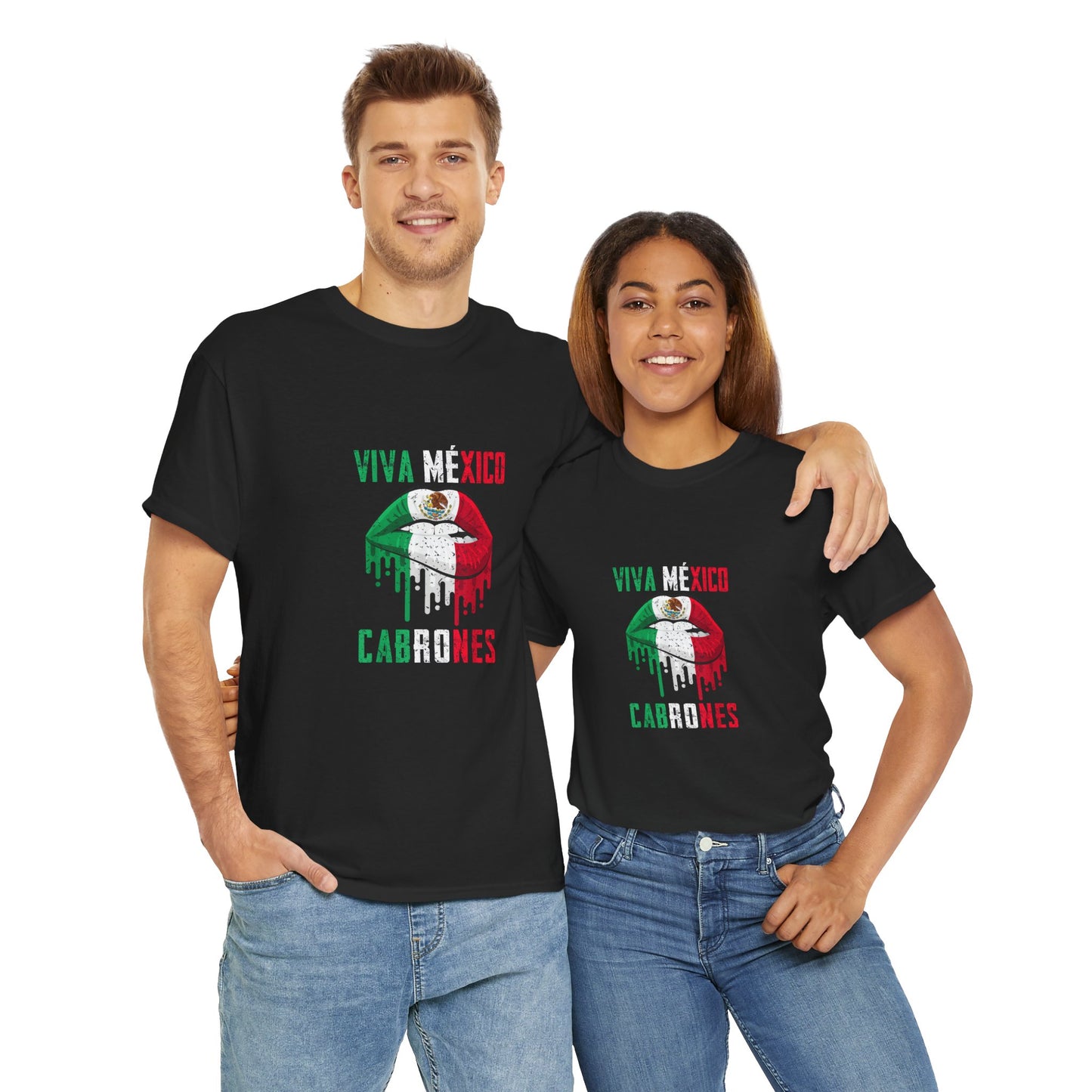 Viva México Cabrones Tee, Unisex Heavy Cotton Shirt, Mexican Pride T-Shirt, Casual Top, Gift for Celebrations