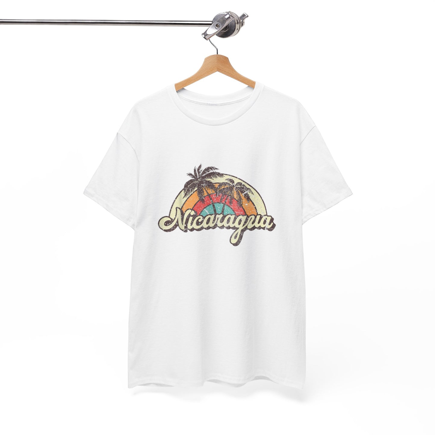 Nicaragua Vintage Graphic Tee - Summer Vibes, Unisex Cotton Top, Travel Souvenir Shirt, Beachwear, Gift for Vacation Lovers