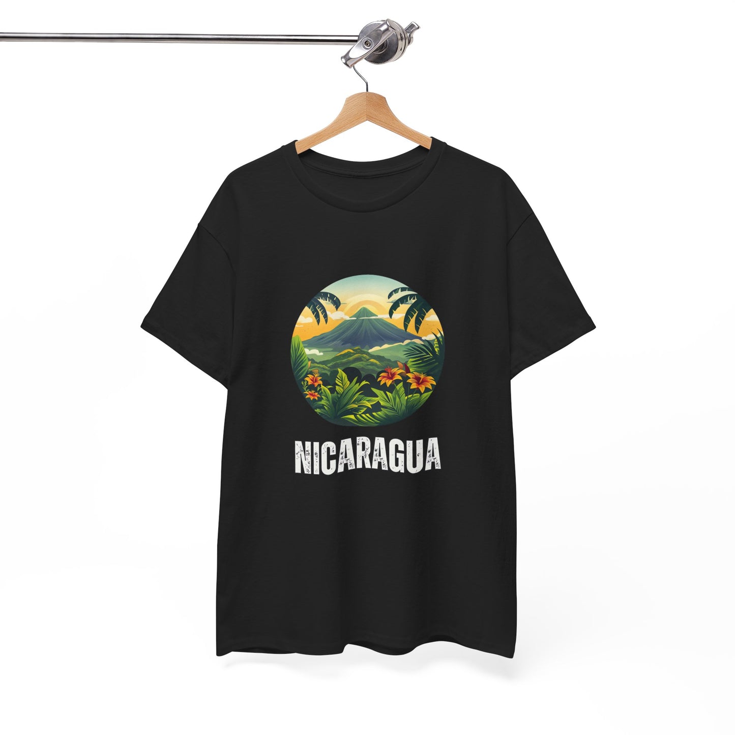 Nicaragua Tropical Landscape Tee, Casual Wear, Travel Souvenir, Nature Lover Gift, Summer Outfit, Graphic T-Shirt