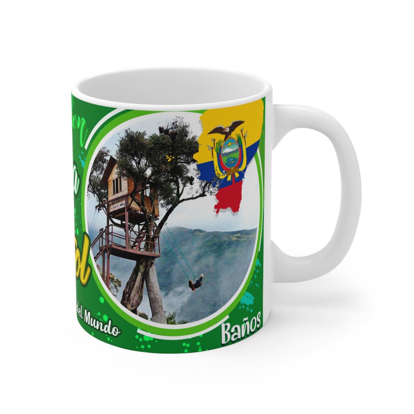 Ecuador Tree House Mug, Casa del Árbol Coffee Cup, Eco-Friendly Travel Gift, Adventure Souvenir, Unique Experience Mug, Taza Ecuador