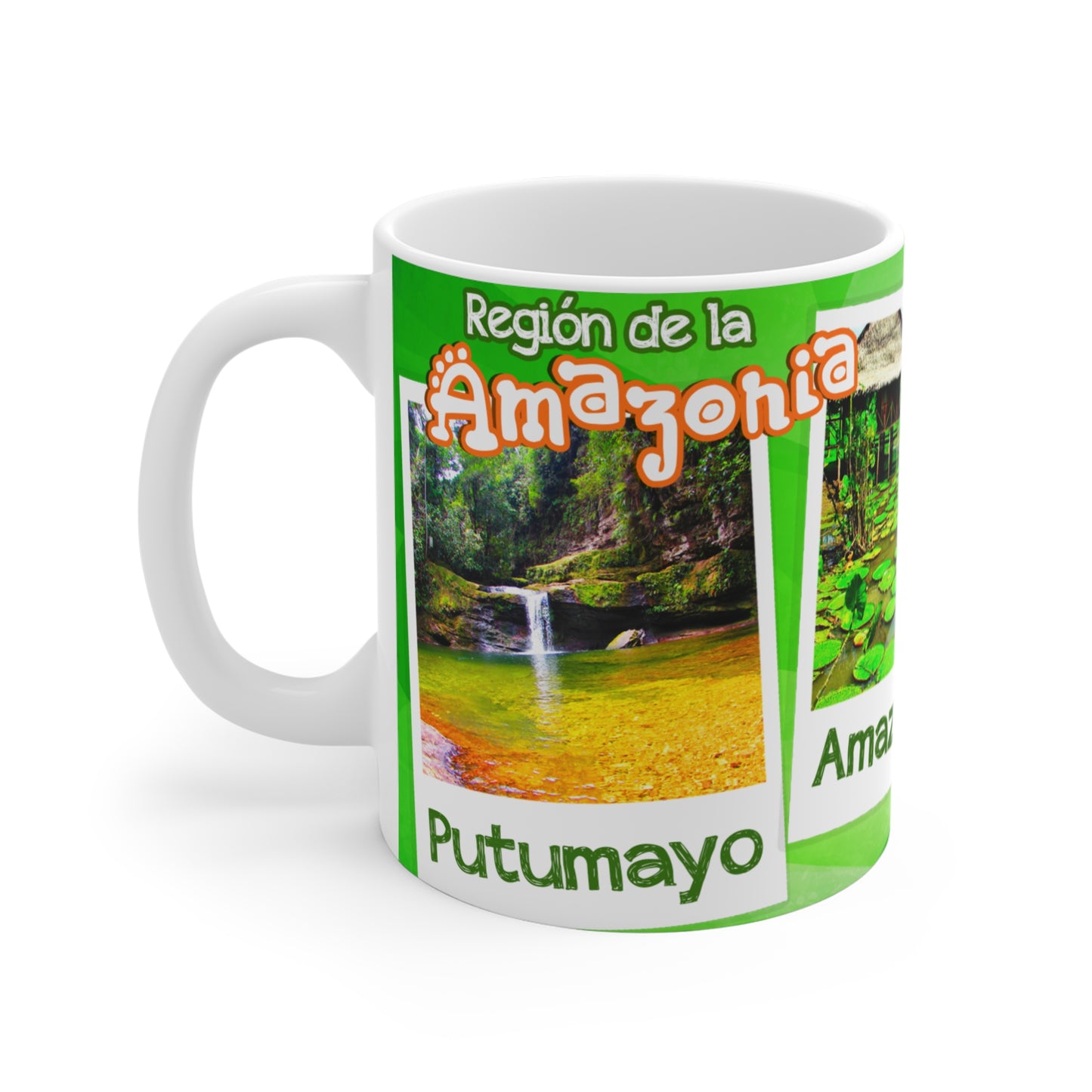 Amazonia Adventure Coffee Mug, Tropical Mug Gift, Nature Lover's Mug, Verde Coffee Cup, Eco-Friendly Drinkware, Colombia Mug