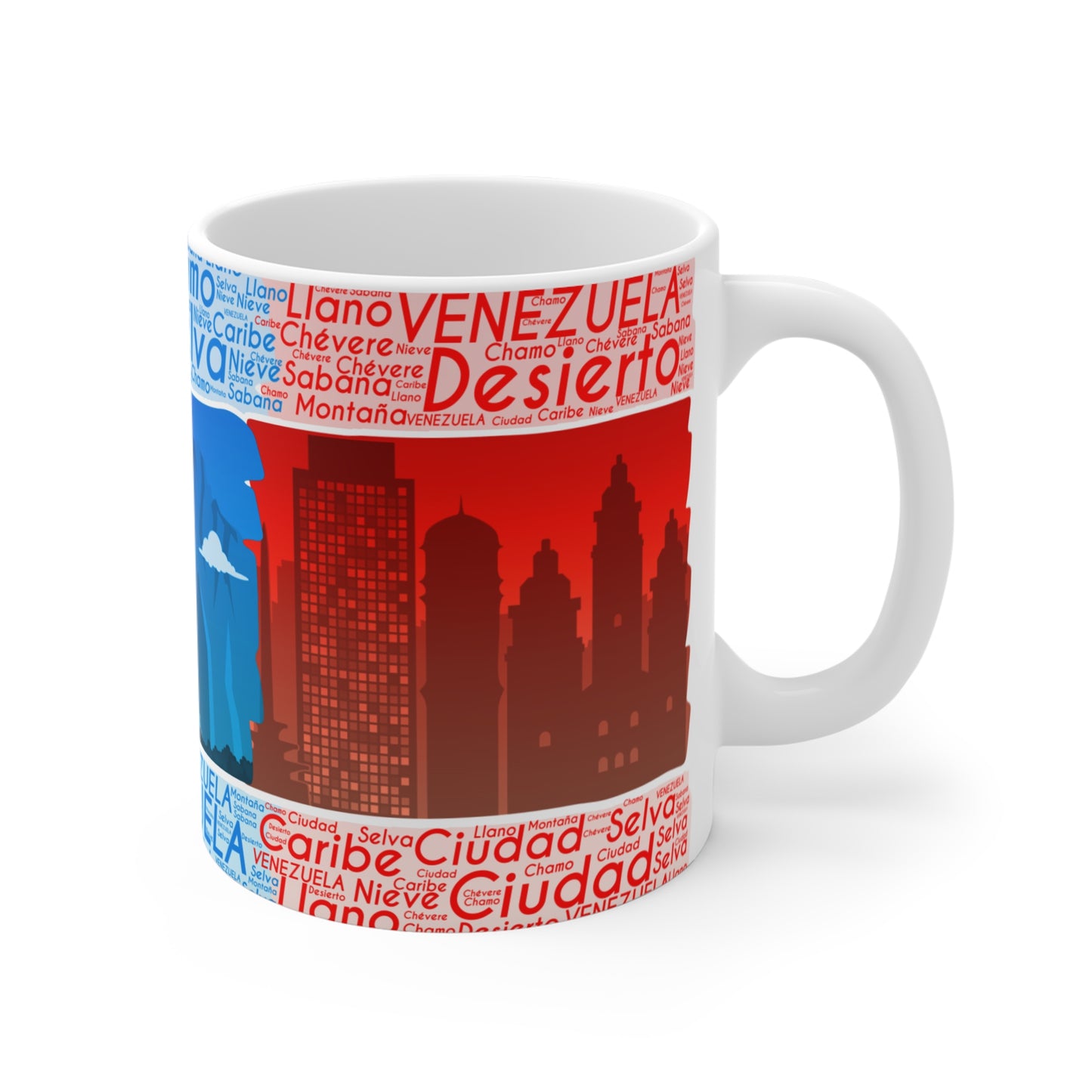 Venezuela-Inspired Travel Mug, Colorful Souvenir Cup, Adventure Drinkware, Unique Gift, Wanderlust Coffee Mug, Taza Venezuela