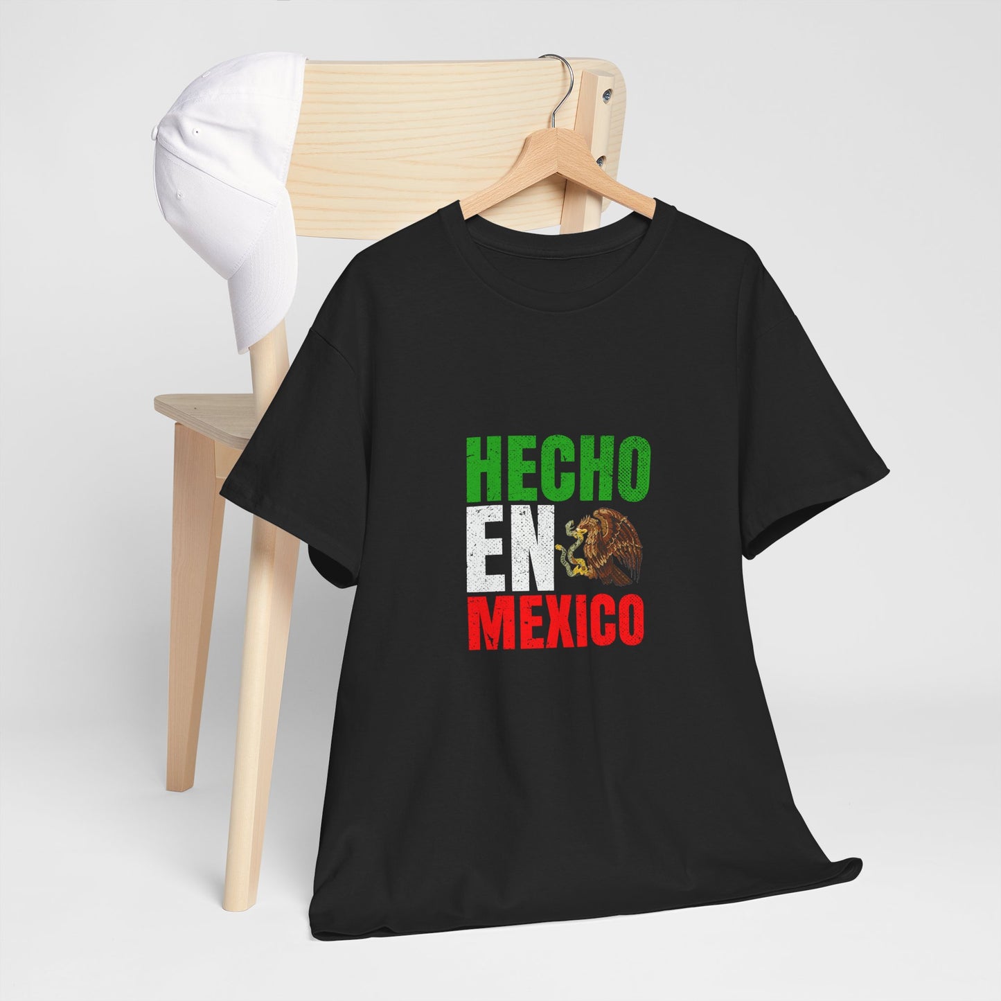 Hecho en Mexico Unisex Heavy Cotton Tee, Casual Tee, Comfortable Shirt, Gift for Him/Her, Mexican Pride Apparel