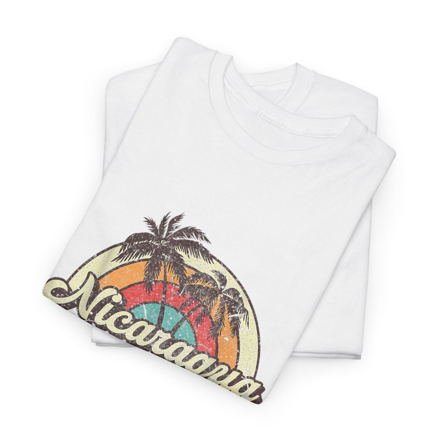 Nicaragua Vintage Graphic Tee - Summer Vibes, Unisex Cotton Top, Travel Souvenir Shirt, Beachwear, Gift for Vacation Lovers