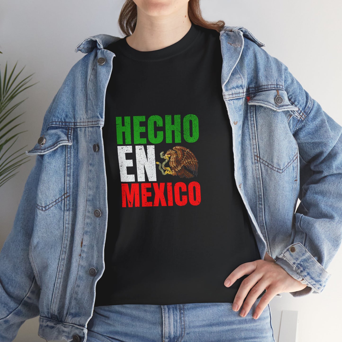 Hecho en Mexico Unisex Heavy Cotton Tee, Casual Tee, Comfortable Shirt, Gift for Him/Her, Mexican Pride Apparel