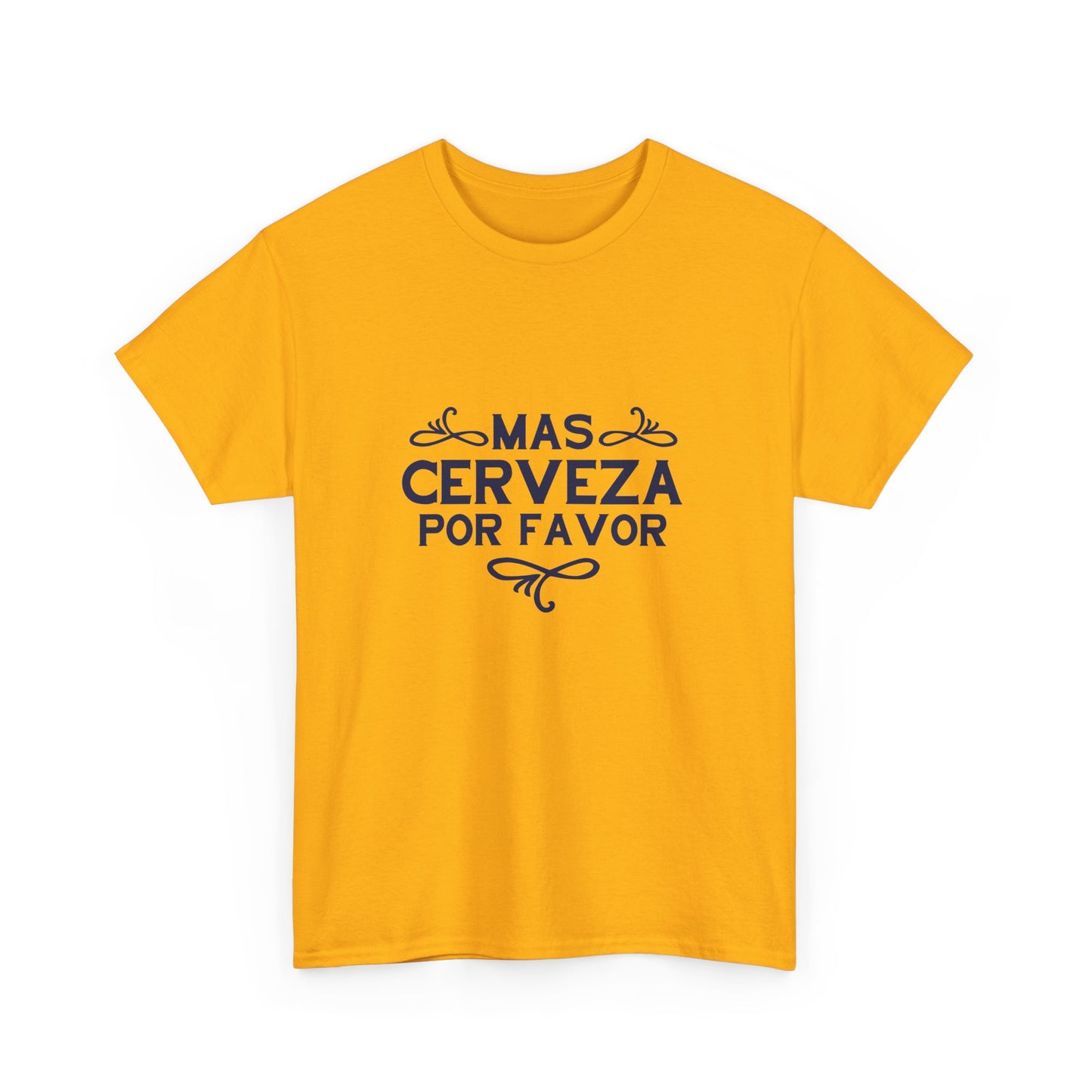 Funny Beer Lover Unisex Tee, Gift for Dad, Birthday Party Shirt, Casual Drinking Top, Humor T-Shirt, Mas Cerveza