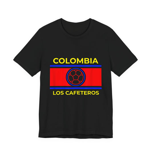 Colombia Los Cafeteros T-Shirt, Soccer Fan Apparel, Unisex Tee, Gift for Men & Women, National Pride Shirt, Casual Wear