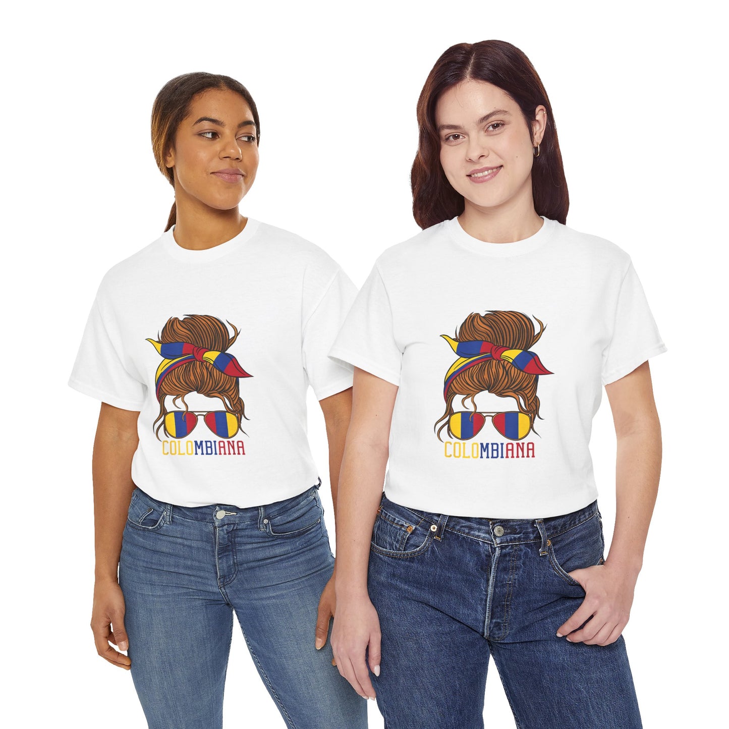 Colombian Girl Design Tee, Camiseta Colombian Girl, T-shirt Colombian, Moda Colombiana