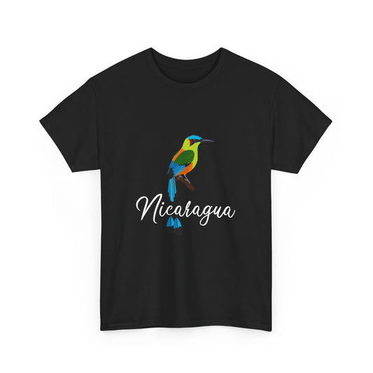 Vibrant Nicaragua Bird Tee, Nature Lover Shirt, Travel T-Shirt, Unisex Graphic Tee, Eco-Conscious Style