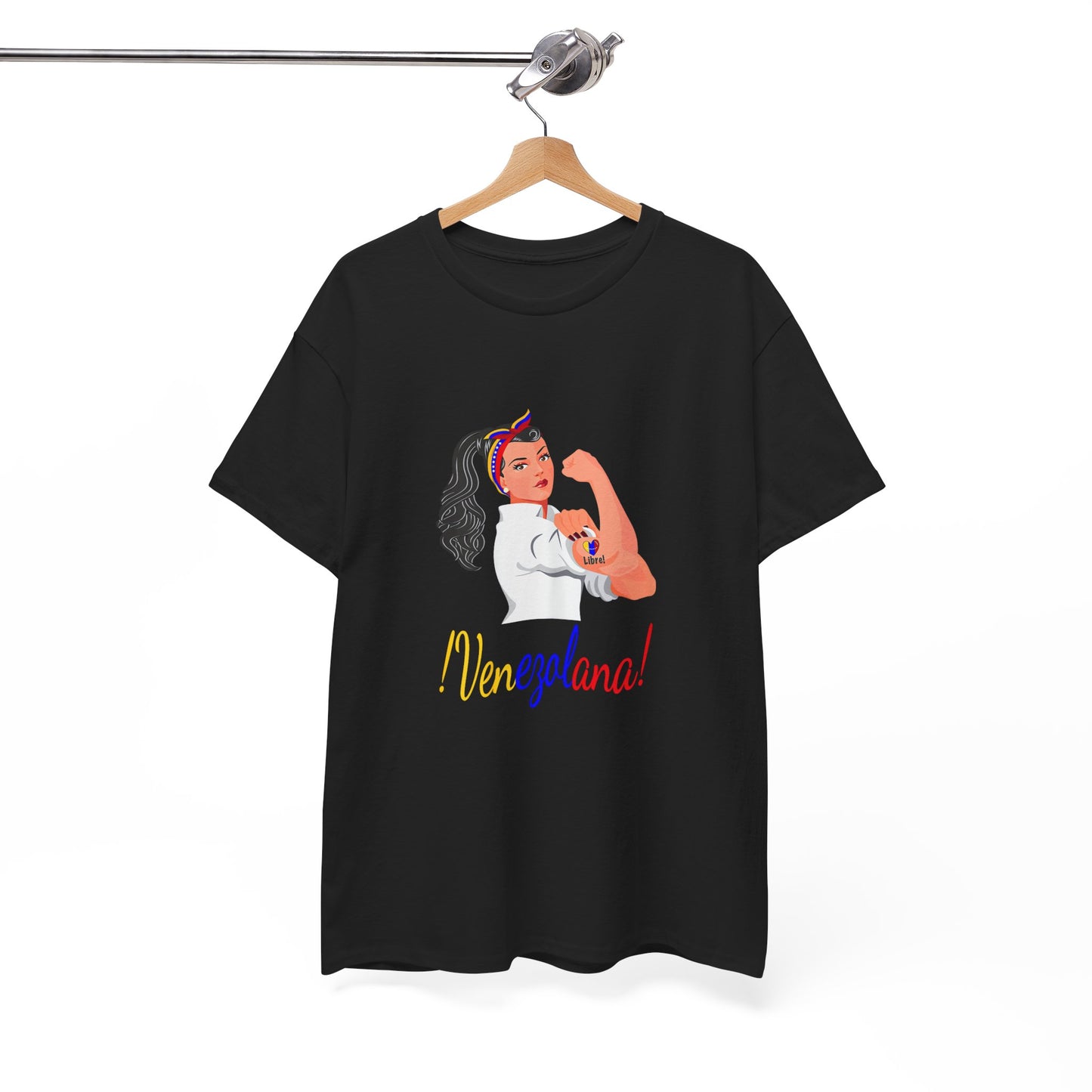 Empowering Unisex Tee with '¡Venezolana!' Design, Inspirational Gift, Motivational Apparel, Perfect for Celebrations or Everyday Wear