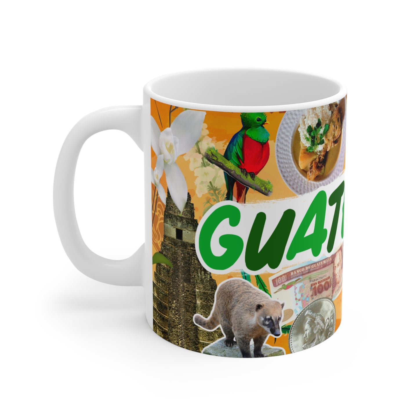 Vibrant Guatemalan Travel Mug | Perfect Gift for Travelers, Coffee Lovers, Souvenir Mug, Guatemala Theme, Colorful Drinkware, Taza Guatemala