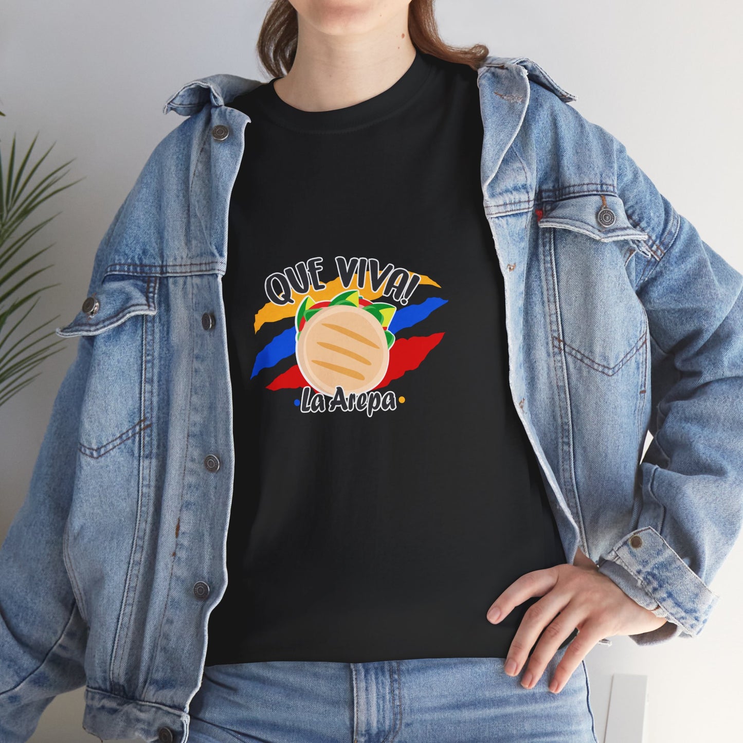 Vibrant Celebration Tee, La Arepa venezolana, Unisex Cotton T-Shirt, Gift for Sports Fans, Casual Everyday Wear, Summer Venezuela T-shirt