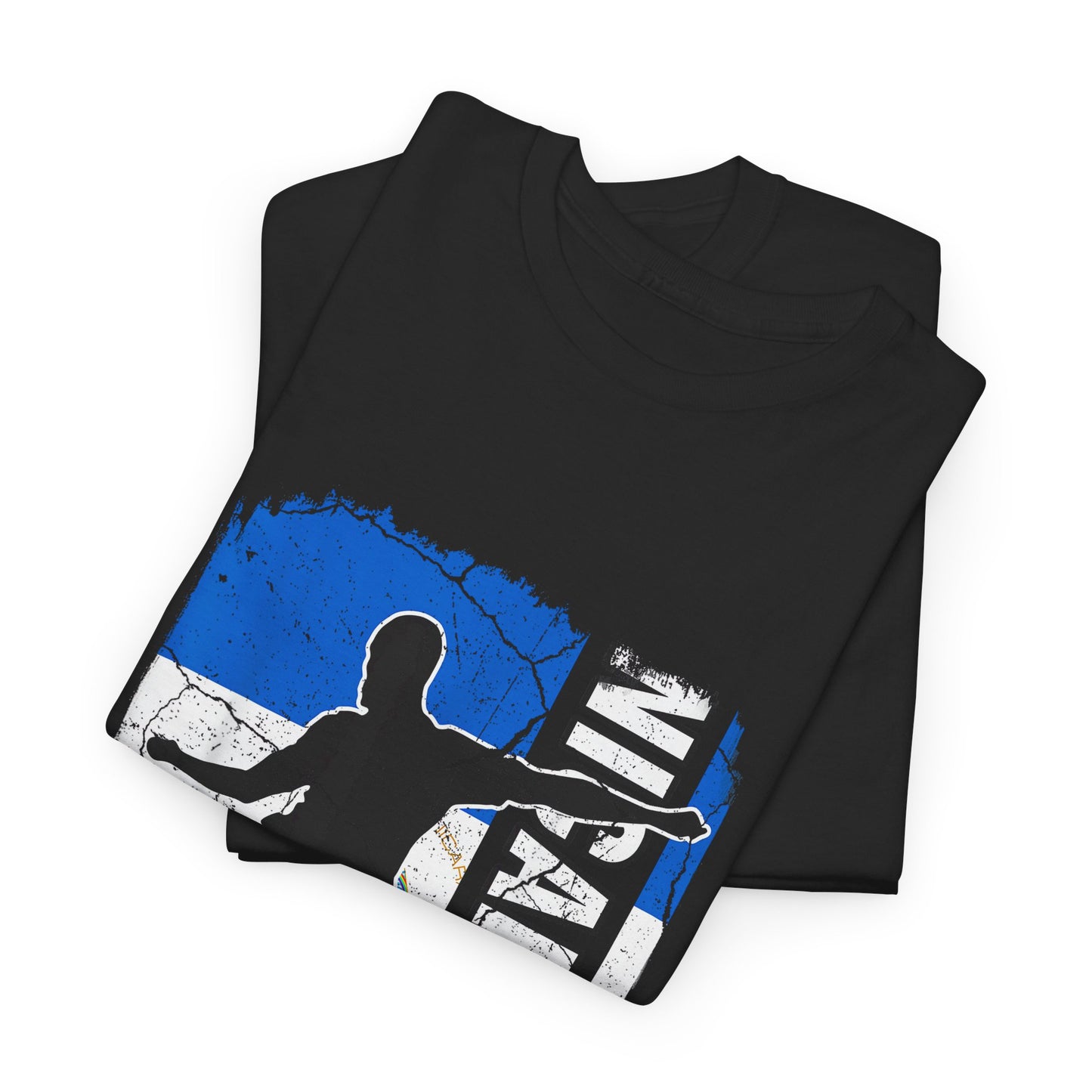 Nicaragua Soccer Unisex Heavy Cotton Tee, Casual T-Shirt, Sportswear, Gift for Soccer Fans, Travel Souvenir