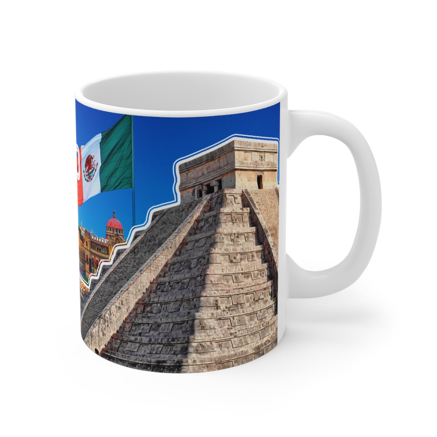 Viva Mexico Mug, 11oz Coffee Cup, Mexican Souvenir, Gift for Travelers, Culture Lover's Drinkware, Taza Mexico