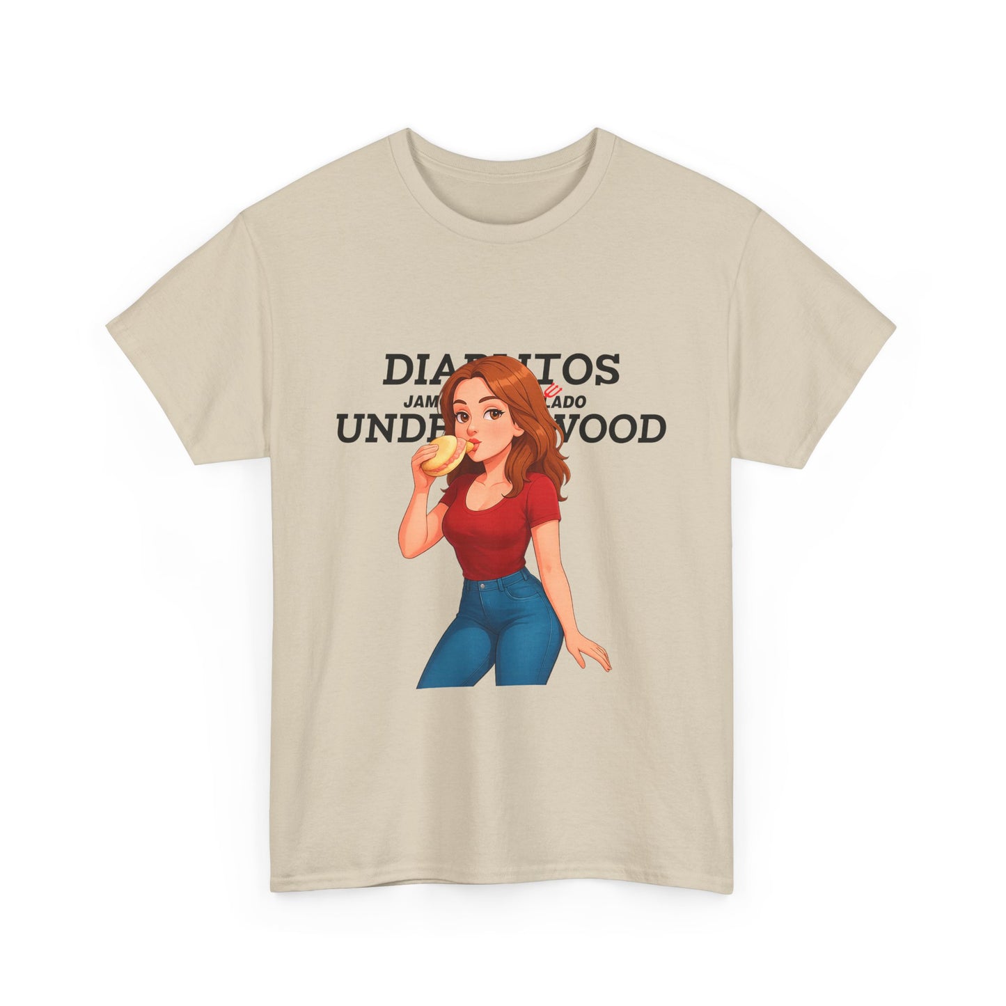 Playful Unisex Heavy Cotton Tee, Graphic T-Shirt, Funny Quote Tee, Gift for Friends, Casual Wear, Summer Outing, Camiseta Venezuela