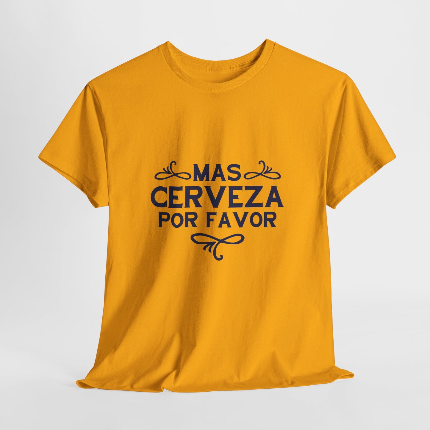 Funny Beer Lover Unisex Tee, Gift for Dad, Birthday Party Shirt, Casual Drinking Top, Humor T-Shirt, Mas Cerveza