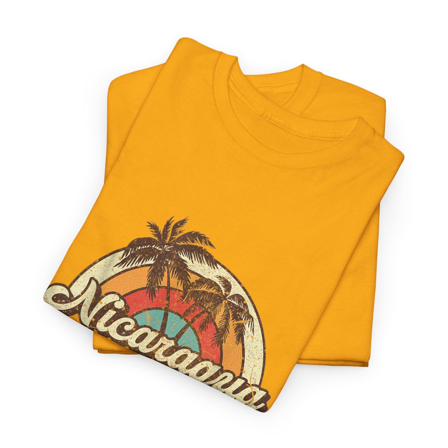 Nicaragua Vintage Graphic Tee - Summer Vibes, Unisex Cotton Top, Travel Souvenir Shirt, Beachwear, Gift for Vacation Lovers