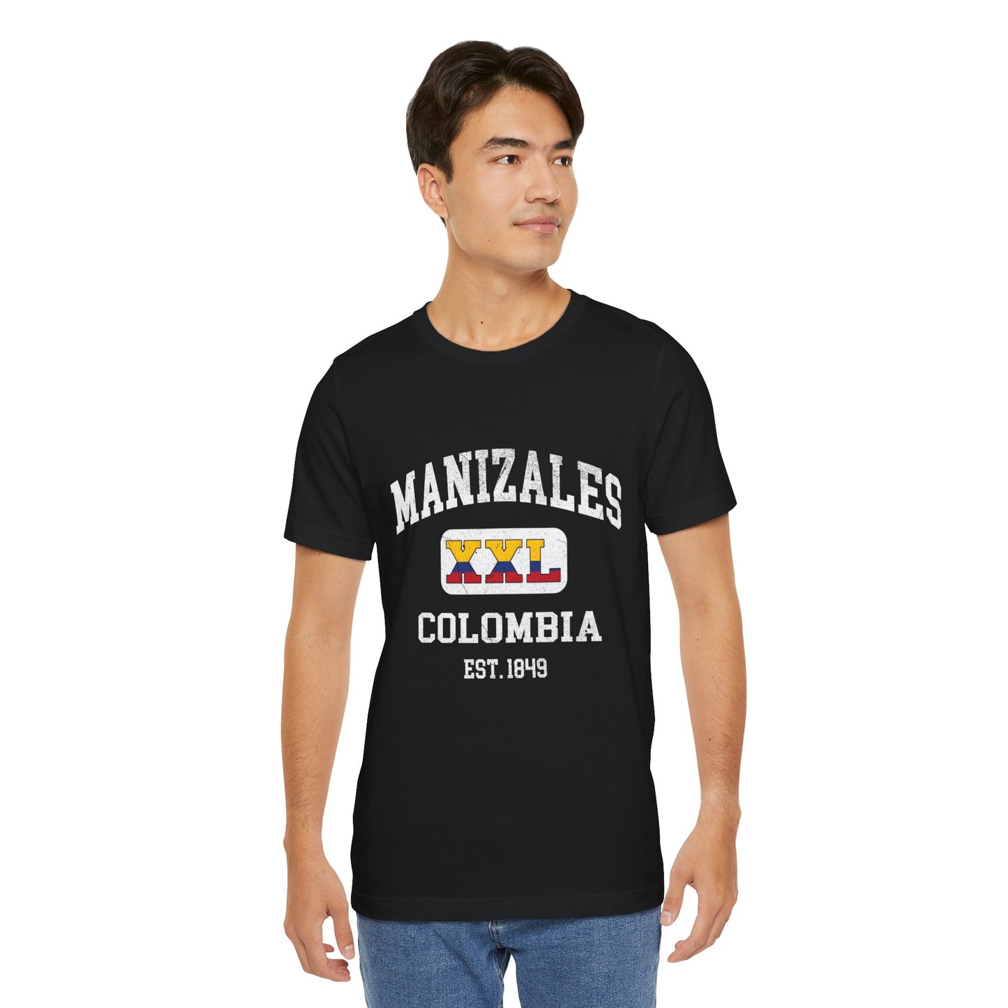 Vintage Manizales Colombia Tee, Unisex T-Shirt, Travel Souvenir, Casual Wear, Gift for Explorers, Est. 1849