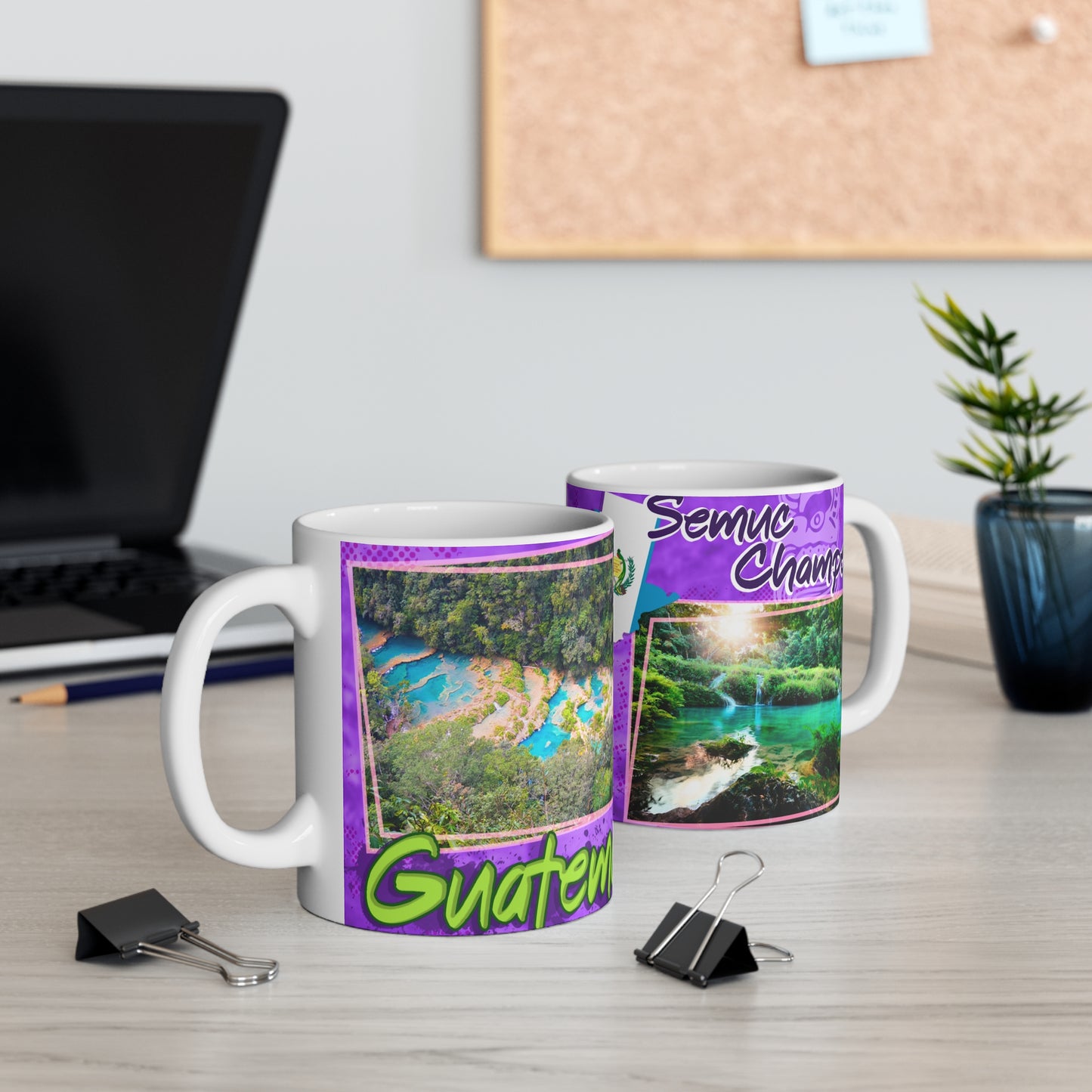 Guatemala Adventure Mug, Travel Mug for Nature Lovers, Souvenir Coffee Cup, Colorful Wildlife Design, Perfect Gift for Travelers, Taza Guatemala