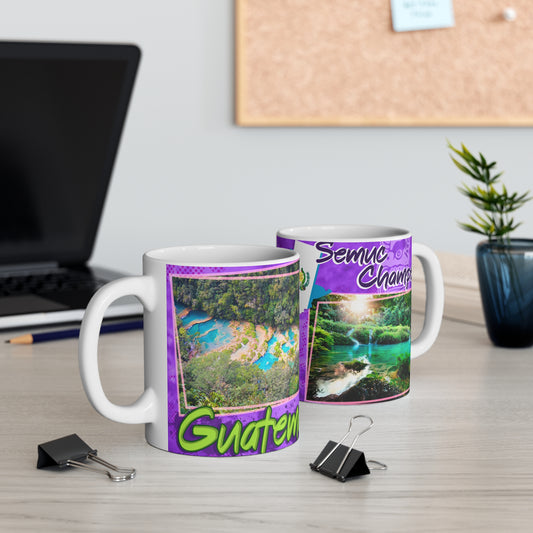 Guatemala Adventure Mug, Travel Mug for Nature Lovers, Souvenir Coffee Cup, Colorful Wildlife Design, Perfect Gift for Travelers, Taza Guatemala
