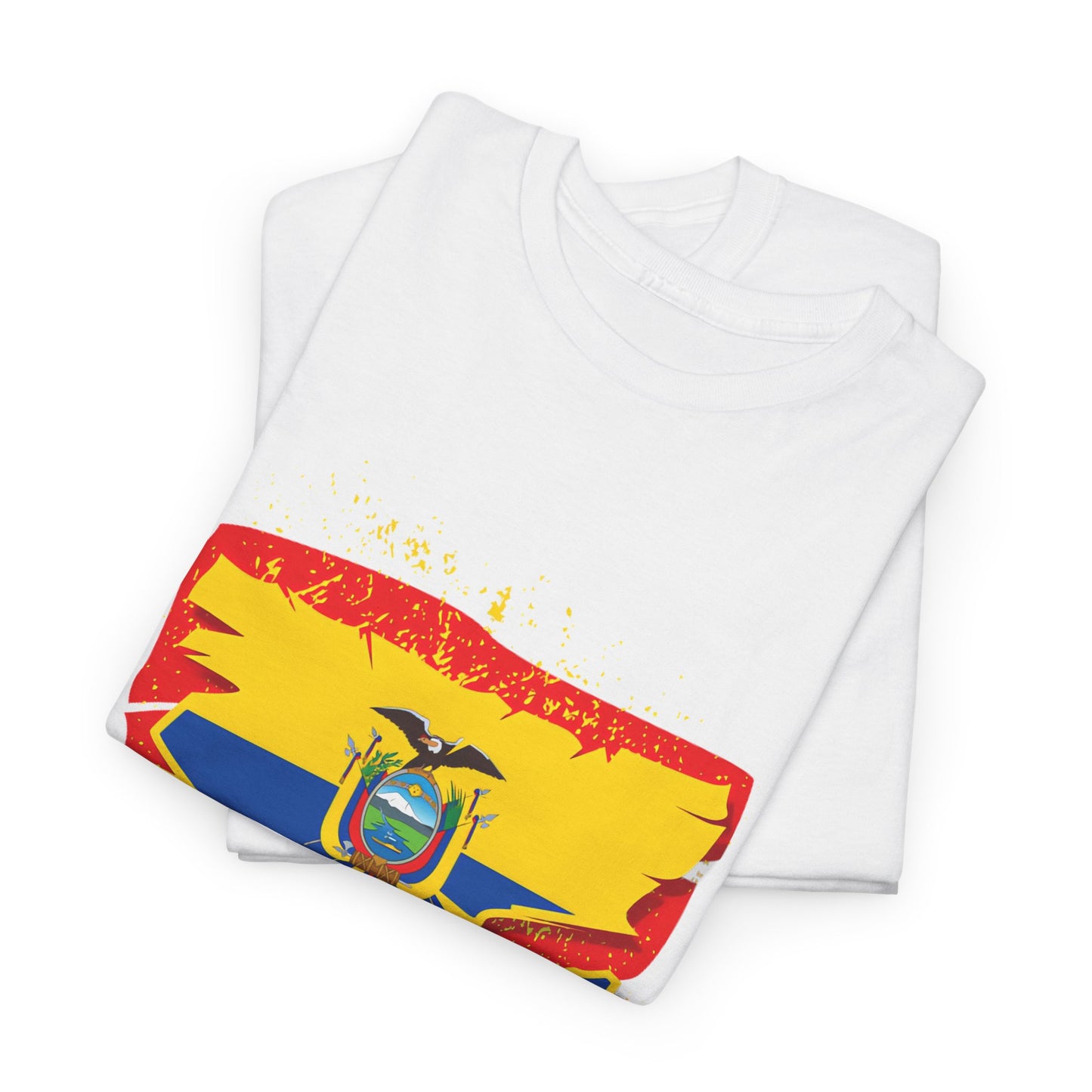 Ecuador Flag Unisex Heavy Cotton Tee, Ecuadorian Pride Shirt, Travel Gift, Casual Wear, Summer T-Shirt, Camiseta Ecuador