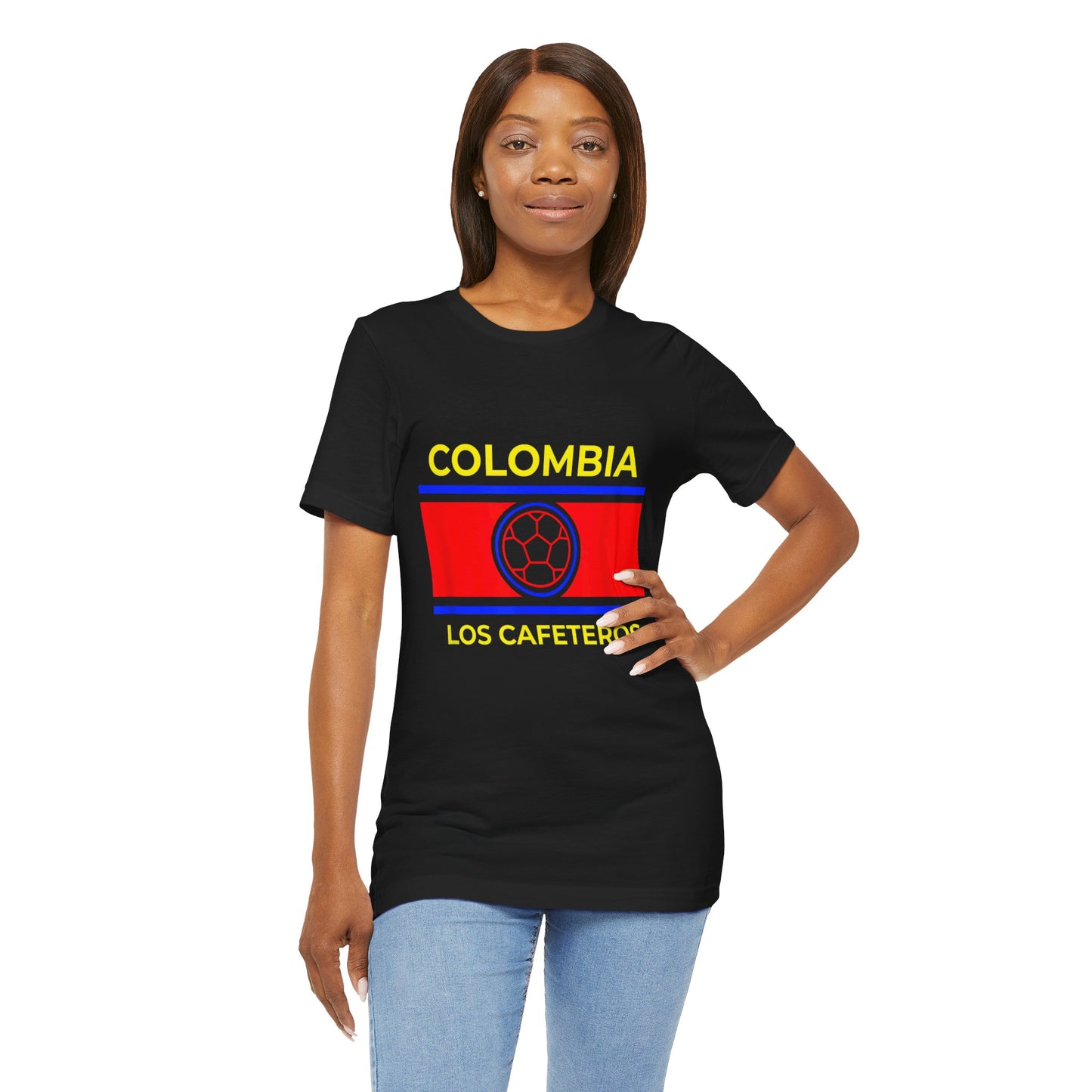 Colombia Los Cafeteros T-Shirt, Soccer Fan Apparel, Unisex Tee, Gift for Men & Women, National Pride Shirt, Casual Wear