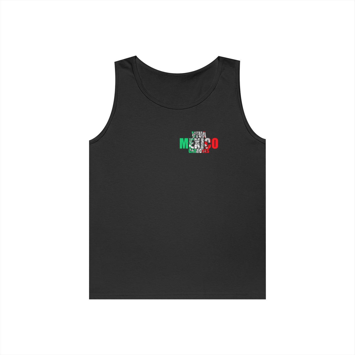 Unisex Heavy Cotton Tank Top - Más Mexicano, Fun Casual Wear, Summer Essentials, Cool Gift for Friends, Statement Tee