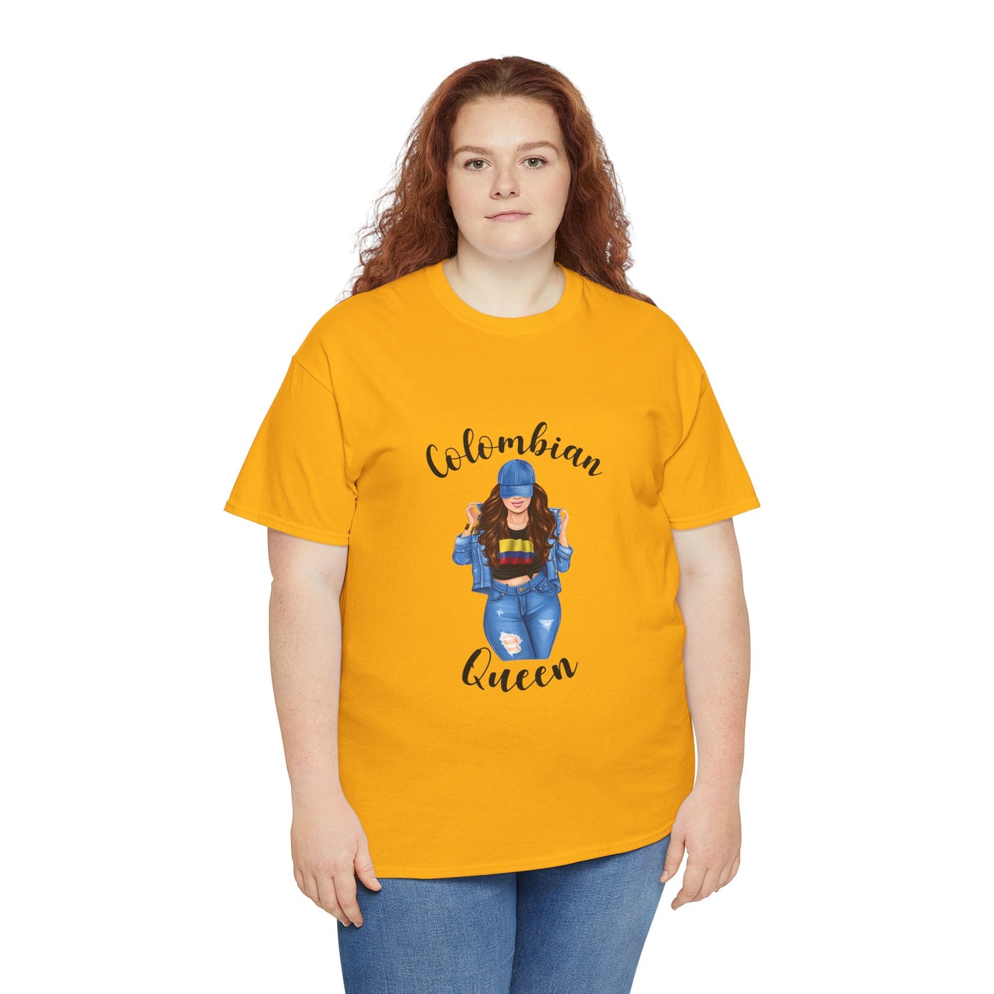 Colombian Girl Design Tee, Camiseta Colombian Girl, T-shirt Colombian, Moda Colombiana