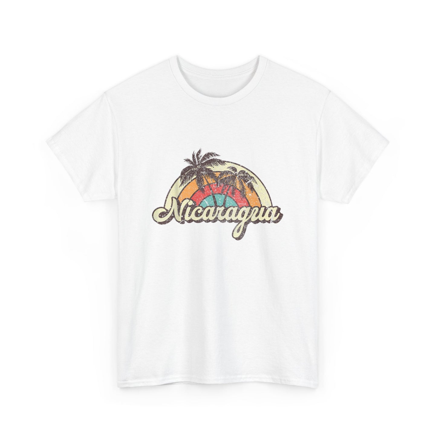 Nicaragua Vintage Graphic Tee - Summer Vibes, Unisex Cotton Top, Travel Souvenir Shirt, Beachwear, Gift for Vacation Lovers