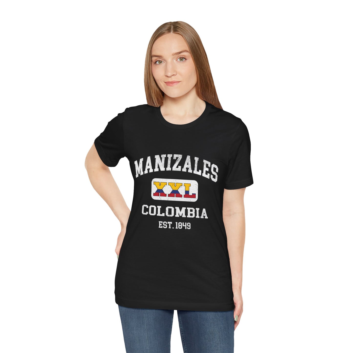 Vintage Manizales Colombia Tee, Unisex T-Shirt, Travel Souvenir, Casual Wear, Gift for Explorers, Est. 1849