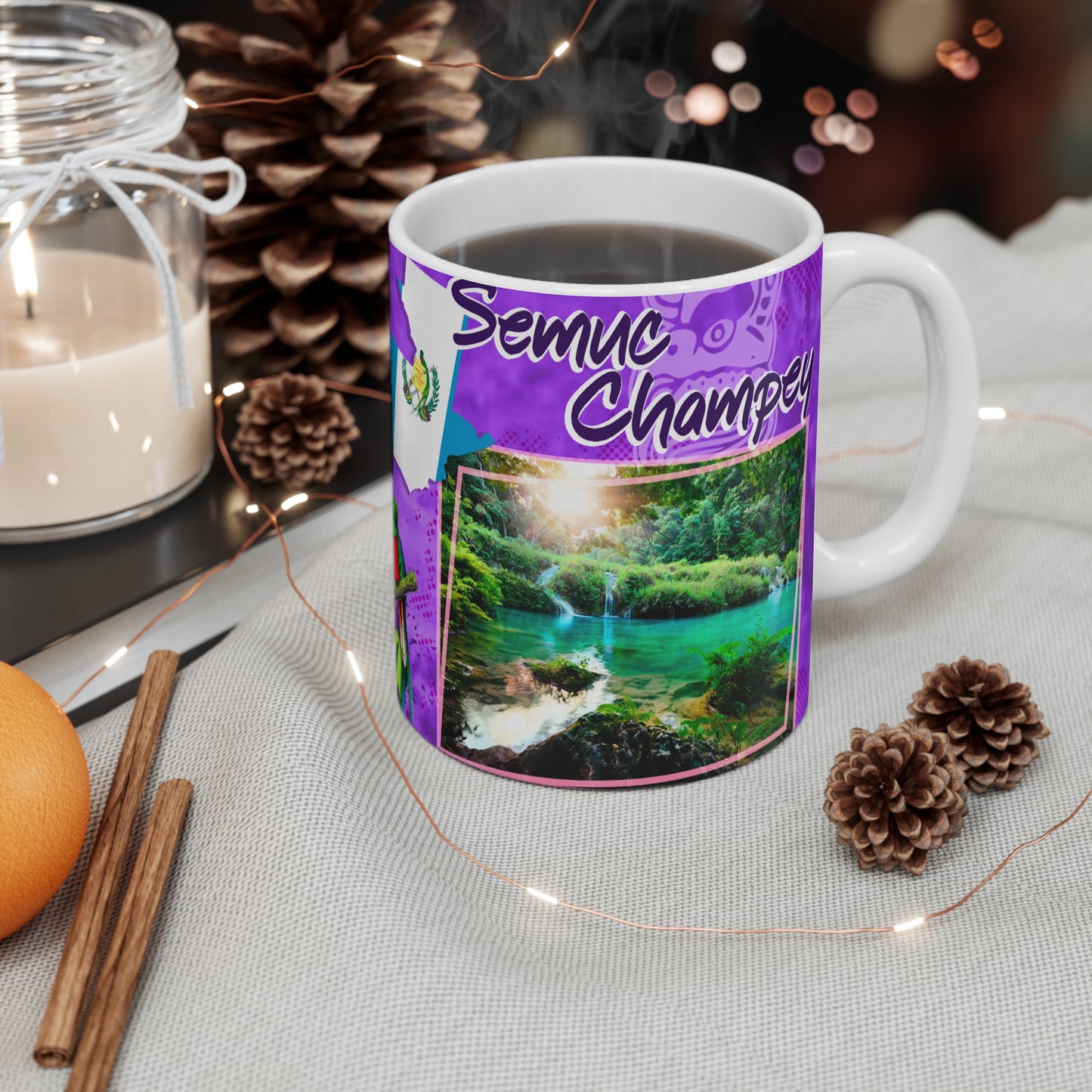 Guatemala Adventure Mug, Travel Mug for Nature Lovers, Souvenir Coffee Cup, Colorful Wildlife Design, Perfect Gift for Travelers, Taza Guatemala