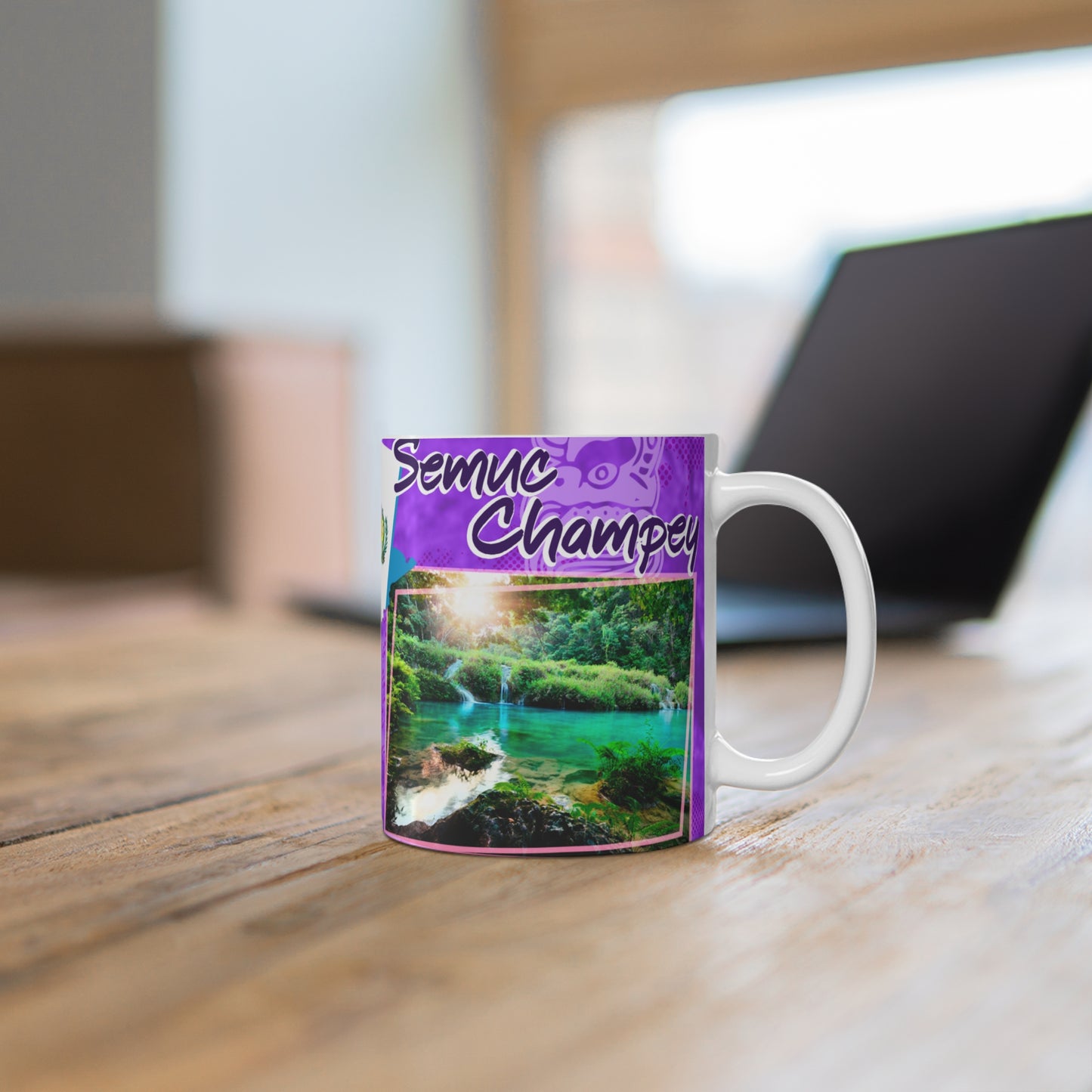 Guatemala Adventure Mug, Travel Mug for Nature Lovers, Souvenir Coffee Cup, Colorful Wildlife Design, Perfect Gift for Travelers, Taza Guatemala