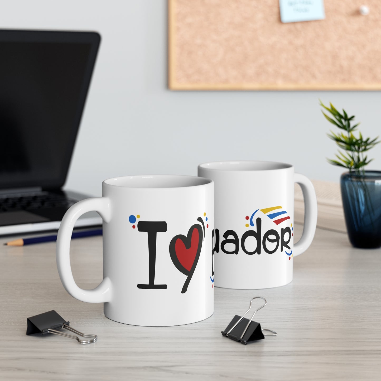 Ecuador Love Mug - 11oz, Travel Gift, Souvenir Cup, Coffee Lover's Item, Unique Gift for Her, Ecuadorian Pride, Taza Ecuador