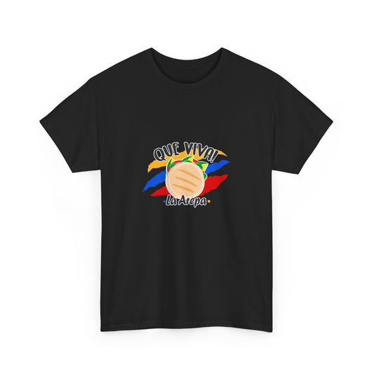 Vibrant Celebration Tee, La Arepa venezolana, Unisex Cotton T-Shirt, Gift for Sports Fans, Casual Everyday Wear, Summer Venezuela T-shirt