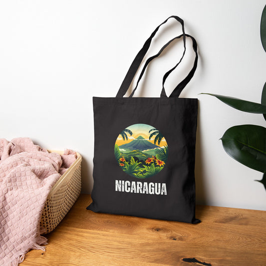 Nicaragua Tropical Paradise Tote Bag, Eco-Friendly Shopping Bag, Beach Essentials, Gift for Travelers, Adventurer's Companion