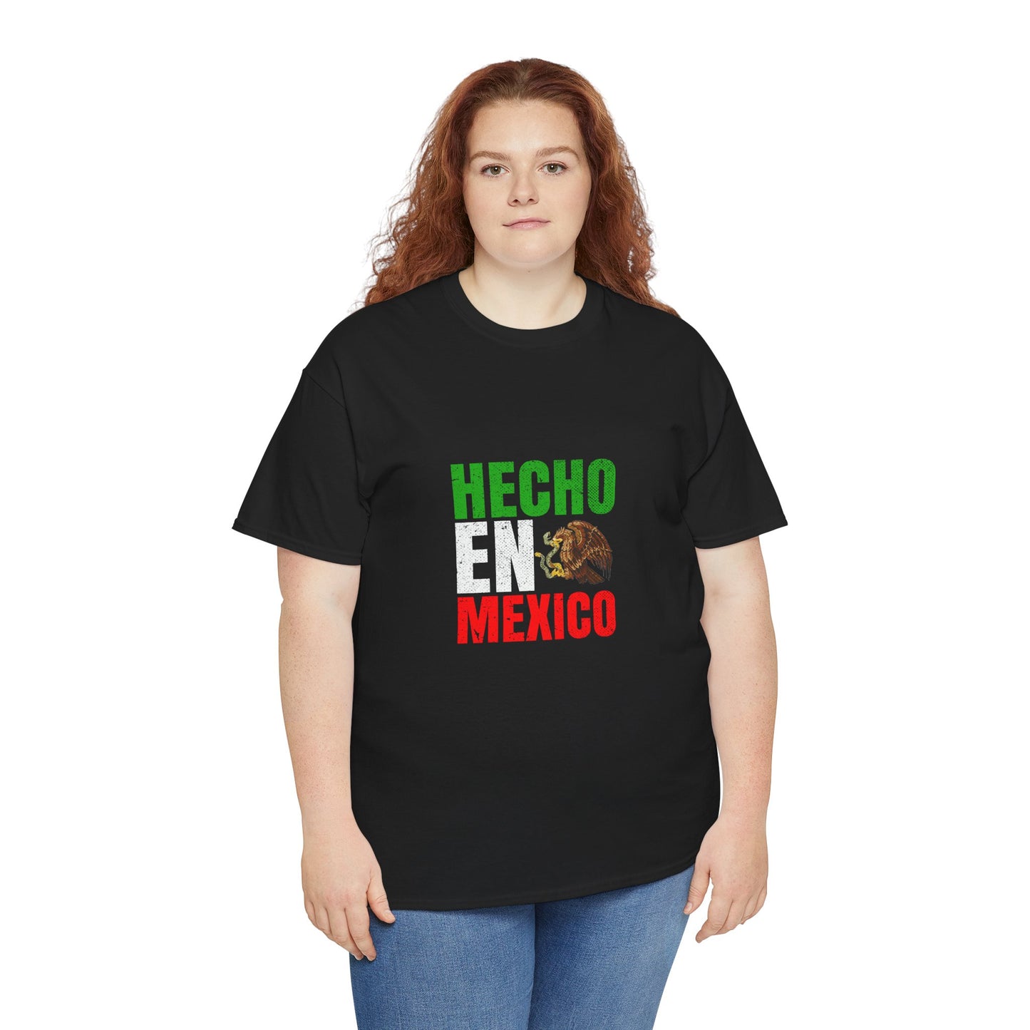 Hecho en Mexico Unisex Heavy Cotton Tee, Casual Tee, Comfortable Shirt, Gift for Him/Her, Mexican Pride Apparel