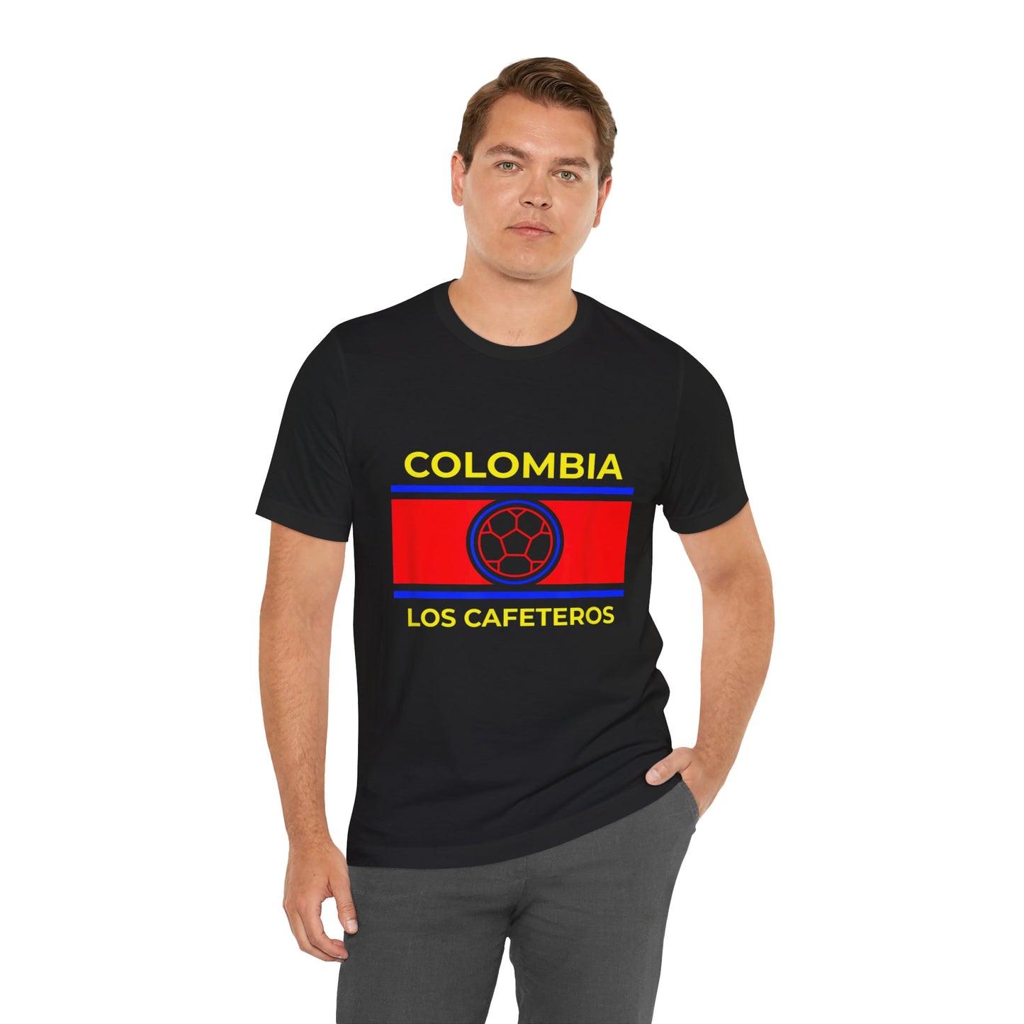 Colombia Los Cafeteros T-Shirt, Soccer Fan Apparel, Unisex Tee, Gift for Men & Women, National Pride Shirt, Casual Wear