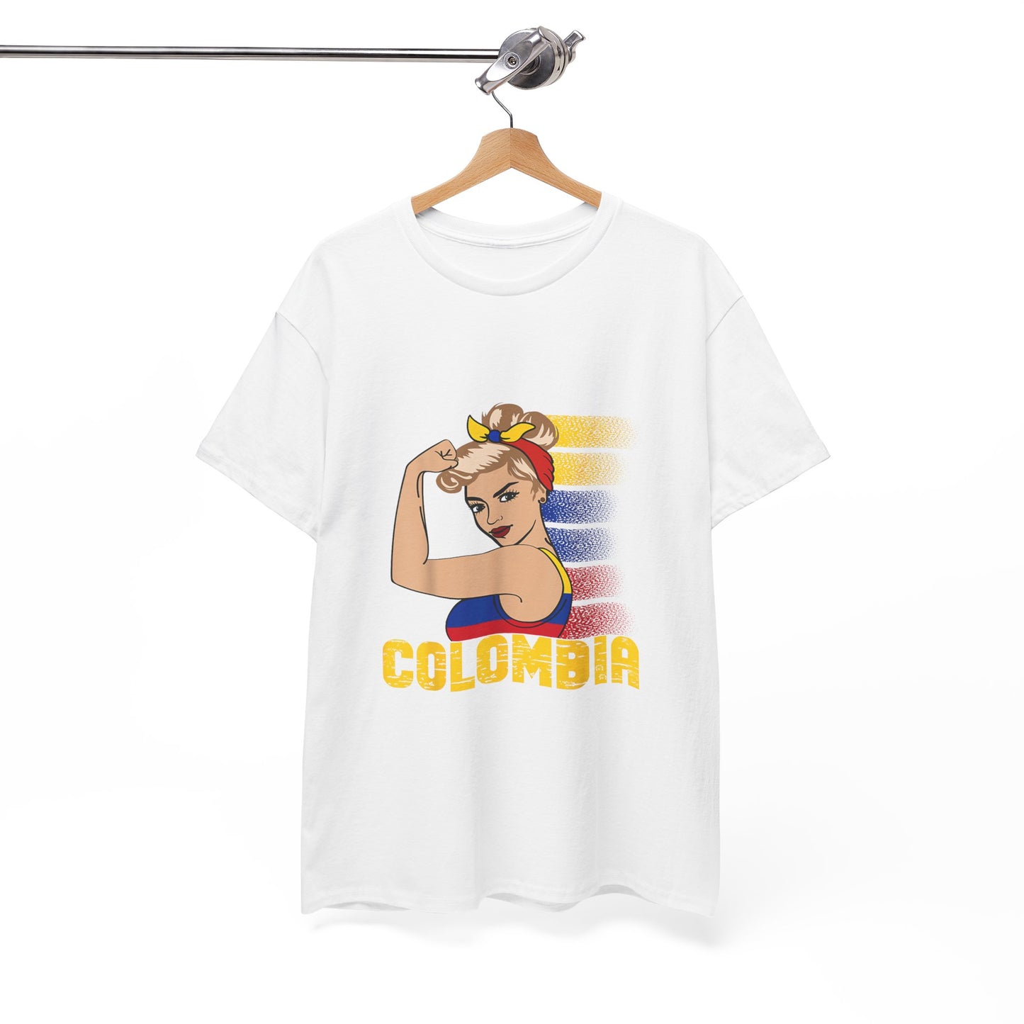 Colombian Girl Design Tee, Camiseta Colombian Girl, T-shirt Colombian, Moda Colombiana